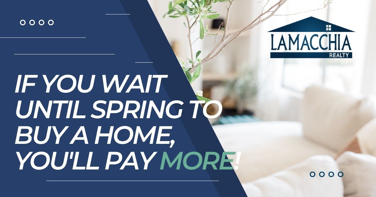 IF YOU WAIT UNTIL SPRING TO BUY A HOME, YOU'LL PAY MORE! blog title page